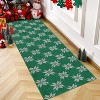 Christmas 2'x3' Entryway Rug Machine Washable Rugs Indoor Door Mat Front Door Rug Snowflake - 4 of 4