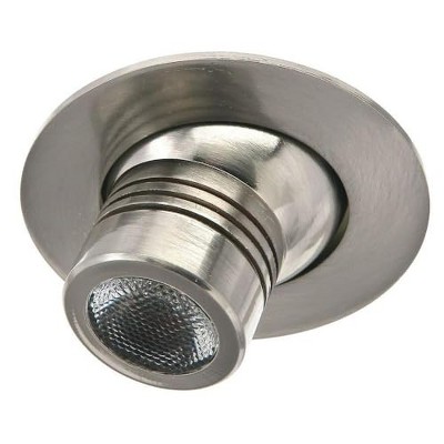 Brushed Steel 3W LED Recessed Display Light
