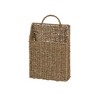 Household Essentials Rectangular Wicker Hanging Baskets Set of 2 Small and Large: Seagrass Decorative Storage, Brown, Rectangle - 4 of 4