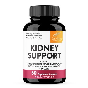 Sandhu's Kidney Cleanse Detox & Repair Support Supplement for Men & Women with Cranberry Extract, Helps Support Kidney & Urinary Tract Health, 60 Ct - 1 of 4