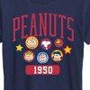 Women's - Peanuts - Peanuts Crew Athletic Short Sleeve Graphic T-Shirt - 2 of 4