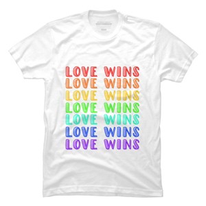 Adult Design By Humans Humans Love Wins Pride Repeat By CNTT668 T-Shirt - 1 of 2