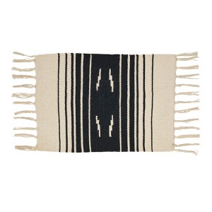 Saro Lifestyle Southwestern Spice Placemat (Set of 4), 12"x18", Black - 1 of 4
