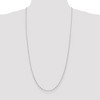 Black Bow Jewelry 1.75mm Sterling Silver Solid Elongated Open Cable Chain Necklace - 2 of 4
