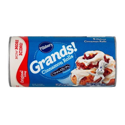 Pillsbury Grands! Cinnamon Rolls With Icing - 17.5oz/5ct : Target