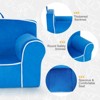 Infans Kids Sofa Toddler Foam Filled Armchair w/ Velvet Fabric Baby Perfect Gift Blue - 2 of 4