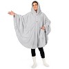 PAVILIA Fluffy Angel Wrap Hooded Blanket for Women Adult, Wearable Cozy Wrap Throw Faux Shearling Shawl Cape - 2 of 4