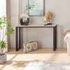 Rosary Blenn Console Table – 47" Triangular Metal Frame - 2 of 4