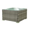 CAVINAS Patio Sectional Set with Storage Compartments, Rattan Outdoor Couch Set with Coffee Table, Modern Outdoor Furniture Set for Backyard - 2 of 4