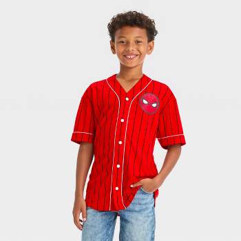Boys' Spider-Man Baseball Jersey - Red/White