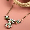 SOHI Women's Multicolour Party Stone Statement Necklace - 3 of 4