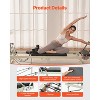 VEVOR Foldable Pilates Reformer, Pilates Workout Machine, Pilates Bed with Dual Resistance- Spring & Cord, Up to 400 LBS, Grey&Black - 4 of 4