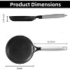 Nonstick Frying Pan, 8 Inch Skillets and Frying Pans with Removable Handle, Honeycomb Cooking Surface Cast Iron Pan Dishwasher Safe - 3 of 4