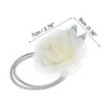 Unique Bargains Women's Fashion Mesh Flower Hair Rope 2.76"x2.36" 1 Pc - 4 of 4