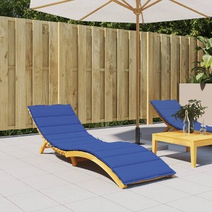 vidaXL Sun Lounger Cushion Royal Blue 78.7 in.x23.6 in.x1.2 in. Oxford Fabric - 1 of 4