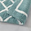 SEVOBAL Bathroom Rugs Bath Mat Rug Home Decor Carpet Shower Mat Home Decor Double Pattern for Shower Room Bathroom Home, Green, 34"*21"*1.25" - 3 of 4