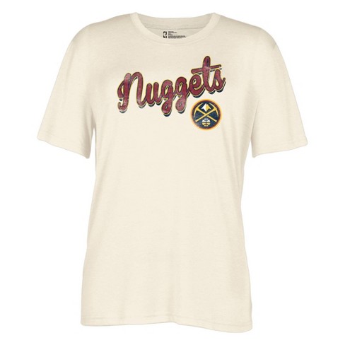 Nba Denver Nuggets Women's Ombre Arch Print Burnout Crew Neck Fleece  Sweatshirt : Target