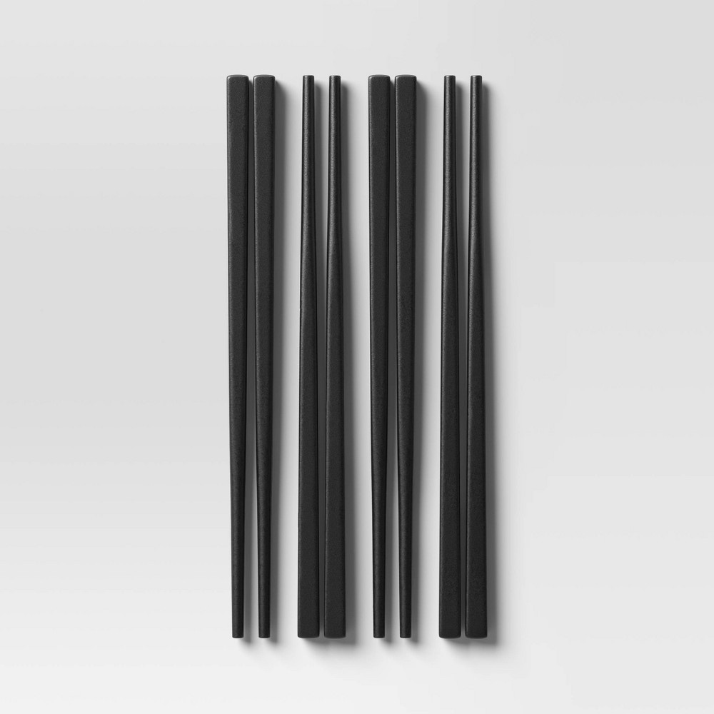 Photos - Other Appliances 8pk Chopsticks Set Black - Room Essentials™