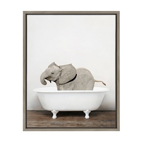 Elephant and Baby Poster Print, 24x36 : : Home