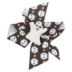 Unique Bargains Women's Halloween Cartoon Duckbill Clip Black White 1 Pc - 1 of 4