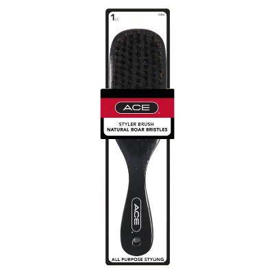 Ace Wood Boar Bristle Hair Brush