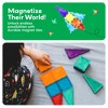 PICASSO-TILES Magnetic Tiles For Kids, 100PCS Construction STEM Building Blocks Educational Toy, Travel Size - 4 of 4