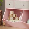 Kids Toy Storage Organizer with 3 Movable Drawers and 5-Section Bookshelf - 3-Tier Large Toy Cabinet for Playroom, Kindergarten, and School - 3 of 4