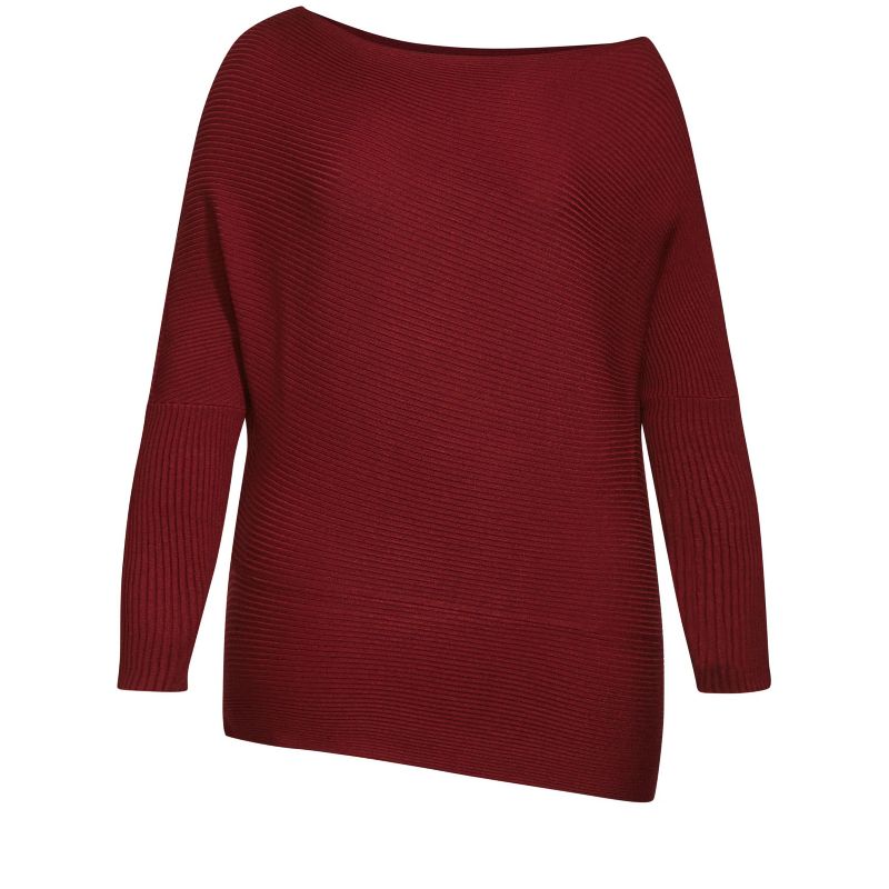 Women's Plus Size Stella Sweater - port | CITY CHIC, 3 of 4