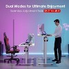 Infurnic Desks, Standing Desk with Splice Board, Adjustable Height Sit Stand Desk for Office or Home, White, 24"*55"*27.5" - 3 of 4