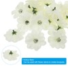 Unique Bargains Faux Silk Multi-layered Handmade Artificial Flowers Purple White Pink Bulk - 4 of 4