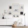 Haus and Hues Lincoln Gallery Wall Frame Set with Real Glass and Mat - 2 of 4