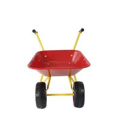 Vynxaria Children's Metal Trolley - Durable Two-Wheeled Garden Cart for Kids