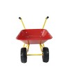 Children's metal trolley, children's trolley, children's heavy vehicle, metal structure two-wheeled trolley(red) - 4 of 4