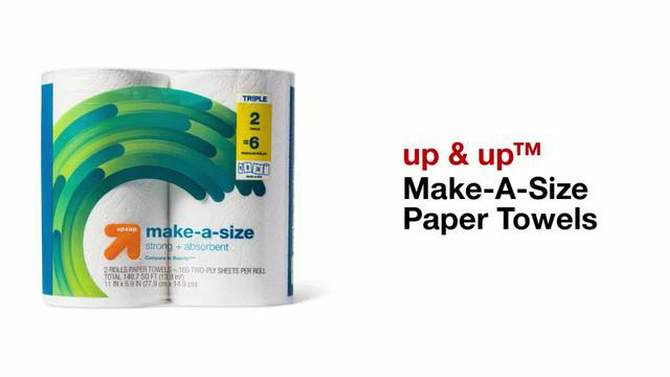 Make-A-Size Paper Towels - up & up™, 2 of 5, play video