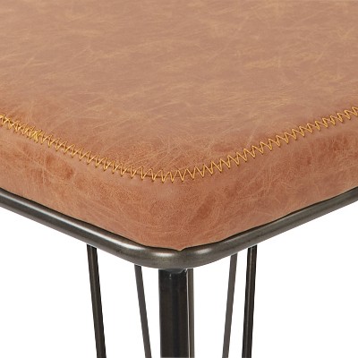 Mayson Contemporary 30" Sand PU and Steel Barstool