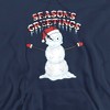 Men's Rick And Morty Christmas, Season'S Greetings Morty Snowman Pull-Over Hoodie - 2 of 4