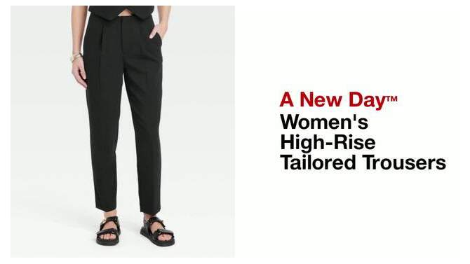 Women's High-Rise Tailored Trousers - A New Day™, 2 of 9, play video