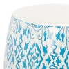 Sebryna 17.91" Garden Stool - ACS4592 - Indoor/Outdoor - Blue/White - Safavieh - 3 of 4