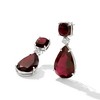 Ross-Simons 25.00 ct. t.w. Garnet Drop Earrings With Diamond Accents in Sterling Silver - 3 of 4
