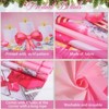 Aoibox Christmas Door Cover 1 Piece 6.5 x 3 ft Pink Fireplace Nutcracker Puppy Banner with Rope for Holiday Party Photo Backdrop - 3 of 4