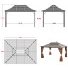 EROMMY 13 Ft W x 10 Ft D, Aluminum Patio Gazebo - 3 of 4