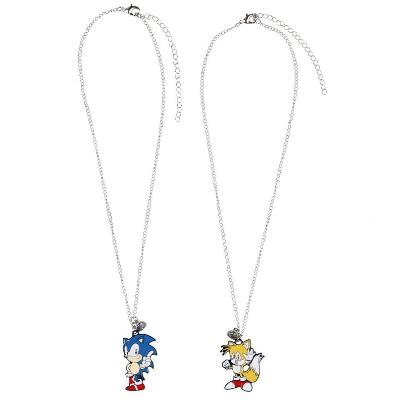 Sonic The Hedgehog Sonic and Tails Best Friend Necklaces Set For Women Men, 3 of 6