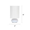 Creekwood Home 9" Chic Elongated Shade Mini Touch Lamp with Shad - 3 of 4