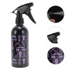 Unique Bargains Comb Pattern Hair Spray Bottles 500ml Black Purple 1 Pc - 3 of 4