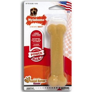 Nylabone Dura Chew Dog Bone - Peanut Butter Flavor(Regular) - 1 of 3