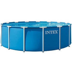 Intex: Metal Frame Pool Set - 15ft x 48In, Blue, Above Ground Swimming Pool - 1 of 4