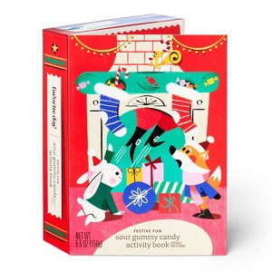 Sour Gummies Christmas Candy Stocking Stuffers in Storybook Package - 5.5oz - Favorite Day™ - 1 of 4