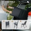 Crestlive Products Set of 2 Patio Folding Dining Chairs Outdoor Portable Sling with Armrest - 4 of 4