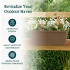 HC Companies SPX24DB0E2112-Inch Outdoor Durable Plastic Deck Planter Box for Flowers, Vegetables, and Succulents, Chocolate - 3 of 4