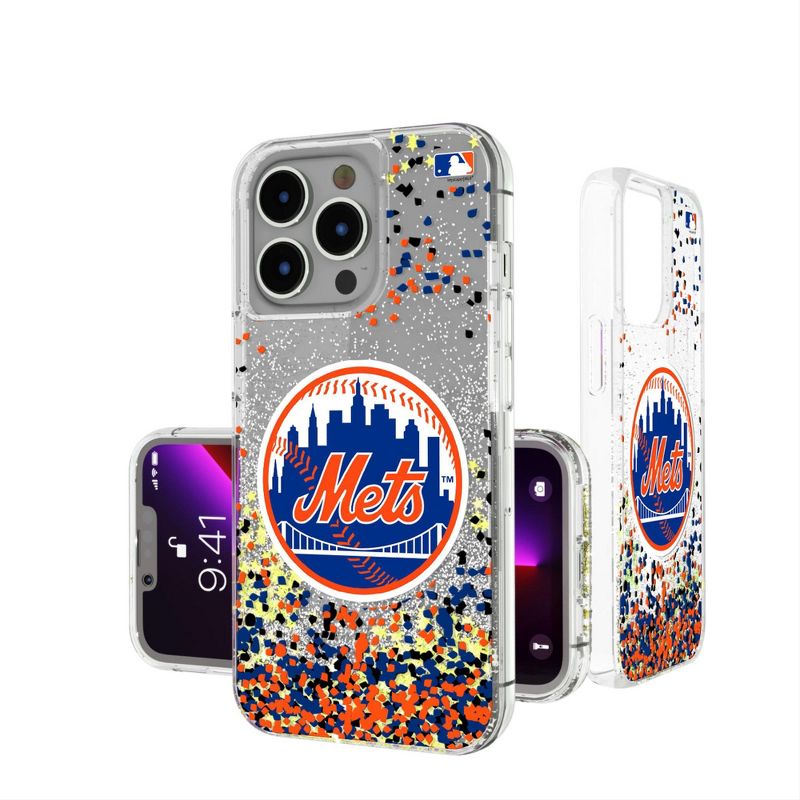 Keyscaper New York Mets Confetti Glitter Phone Case, 1 of 2